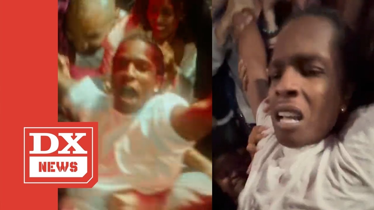 A$AP Rocky RECREATES Viral Mosh Pit Meme