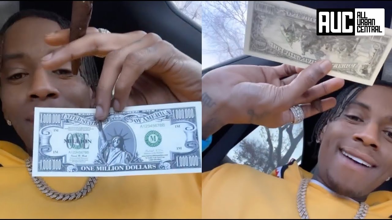 Soulja Boy First Rapper With One Million Dollar Bill