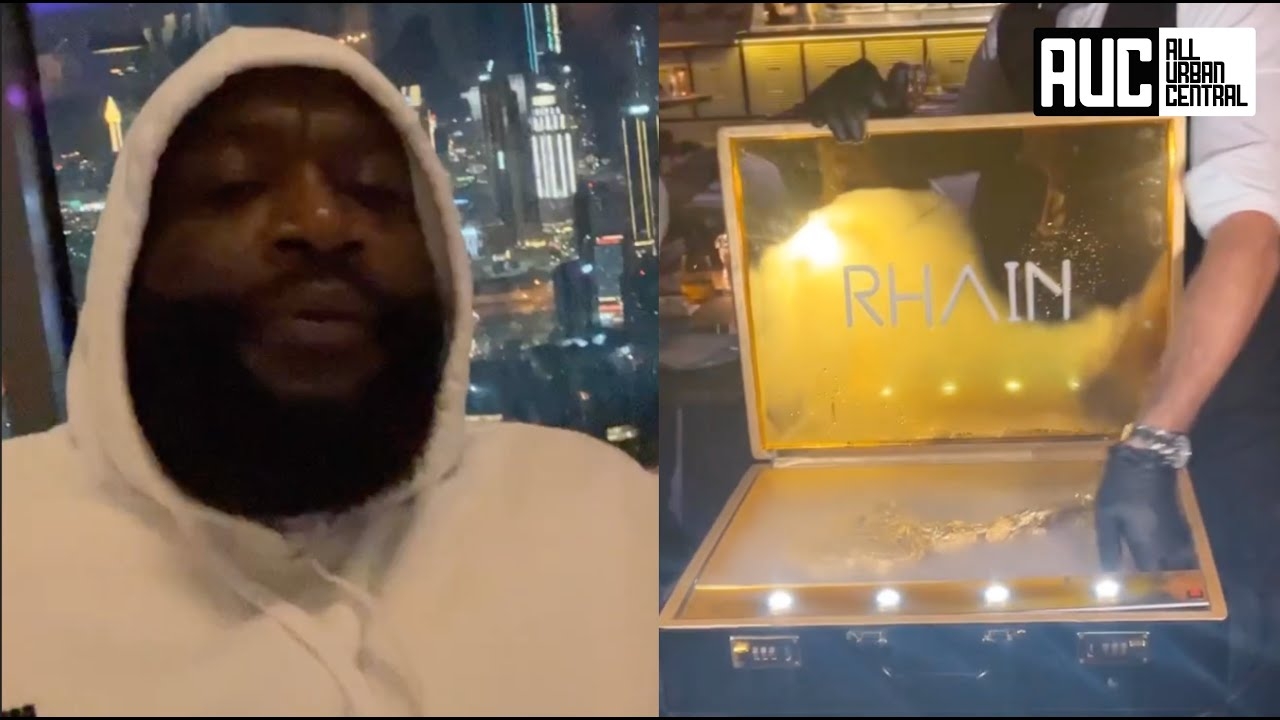 Rick Ross Gets 24K Gold Steak Delivered By Armed Guards In Dubai