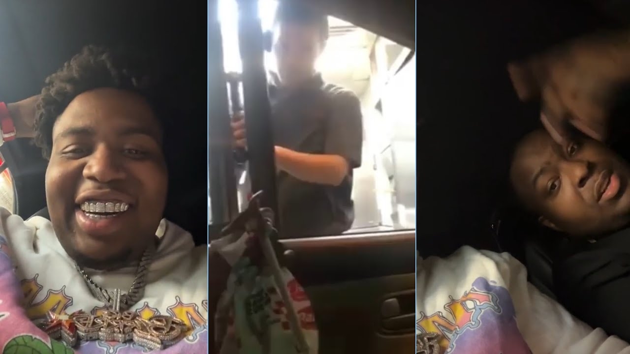 “Go get me some fries” Big 30 and Sean Kingston tricks checkers employee out of free food!
