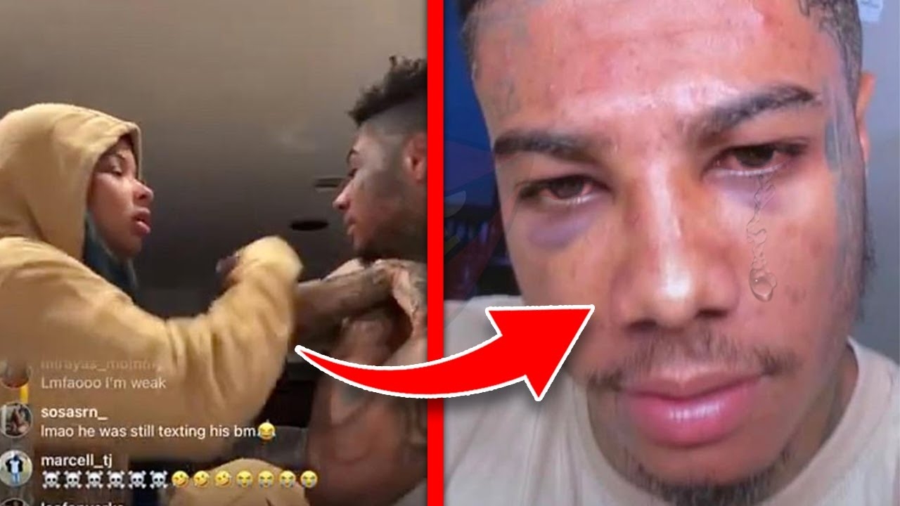 Chrisean Punches Blueface & Gives Him 2 Black Eyes..