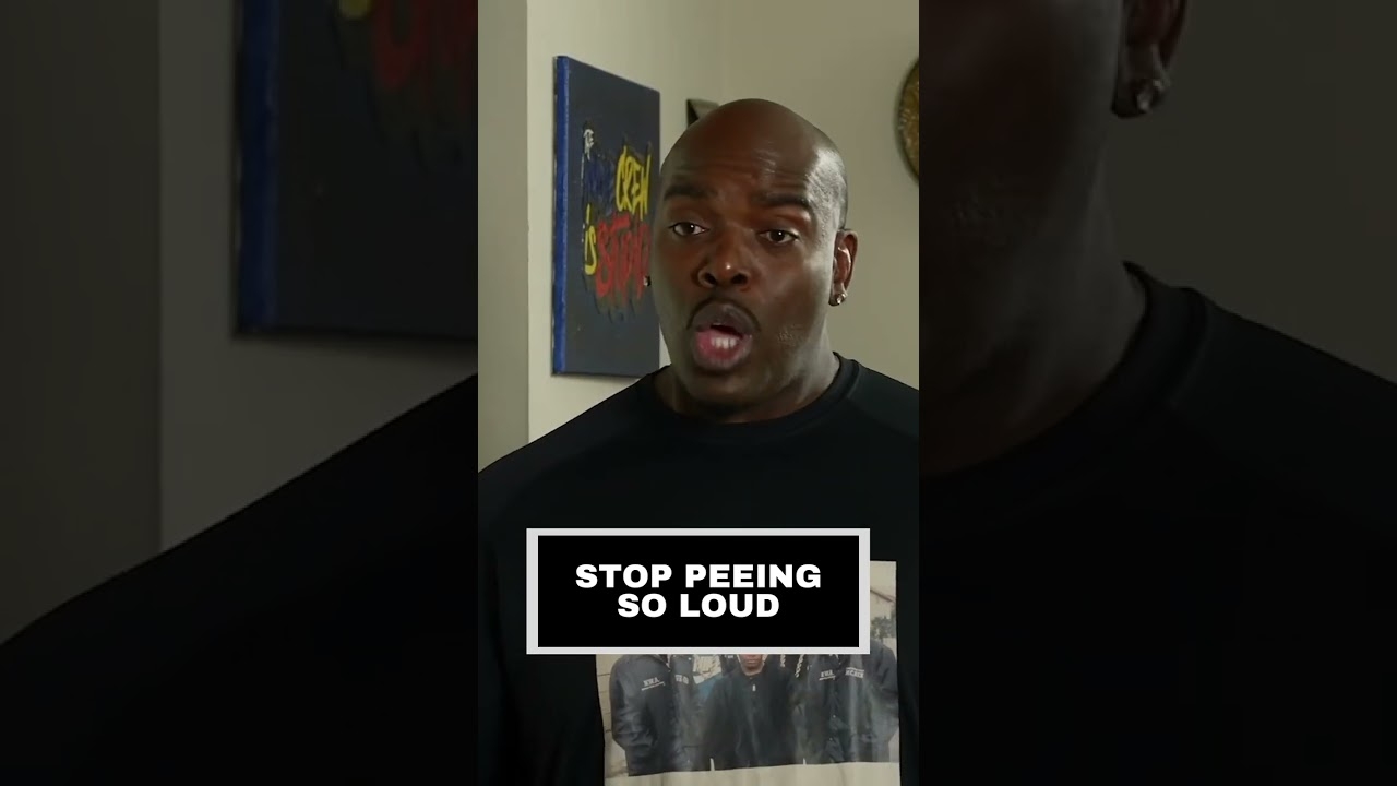 Stop Peeing So Loud! | "You Flirting With My Wife?" @KennEdwinTV @biggjah #shorts