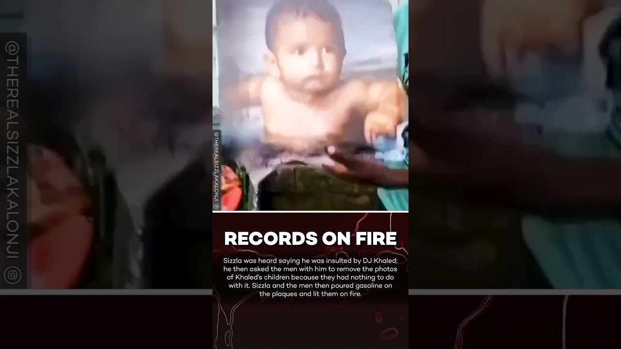 Sizzla Burns DJ Khaled’s Platinum Plaques For “Insulting” Him! #shorts