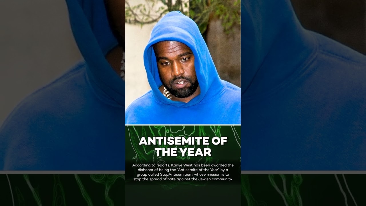 Kanye West Named 'Antisemite of the Year' by Jewish Rights Group! #shorts