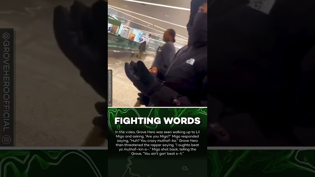 Lil Migo Gets Slapped by Young Dolph Affiliate Grove Hero at Airport! #shorts