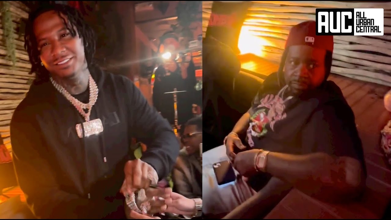 Moneybagg Yo Homie Looking Salty After Seeing Him Get A Free Diamond Watch