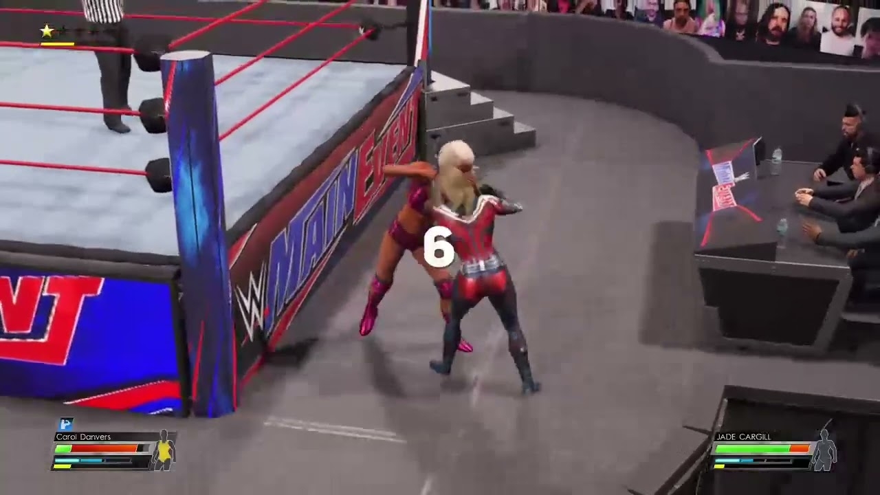 wwe 2k22 captan marvel vs jade cargill