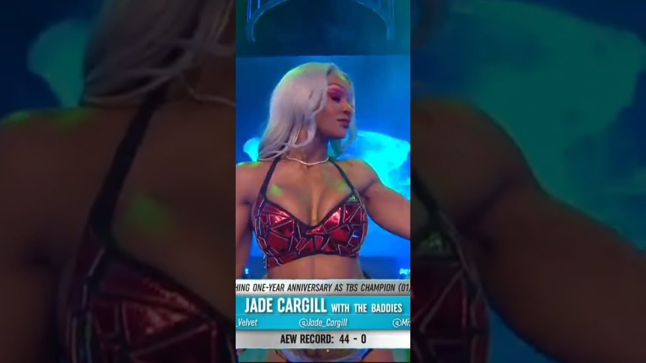 Jade cargill Hot Entrance AEW #shorts #short #viral #aew #AEWRampage #AEWDynamite #mjf #Jadecargill
