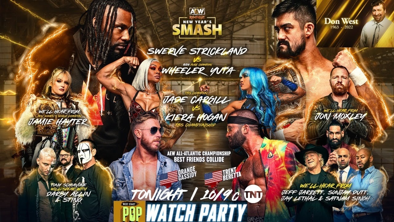AEW Rampage New Year's Smash Full Show Live Watch Party - Moxley - Jade Cargill - Sting - Darby - OC