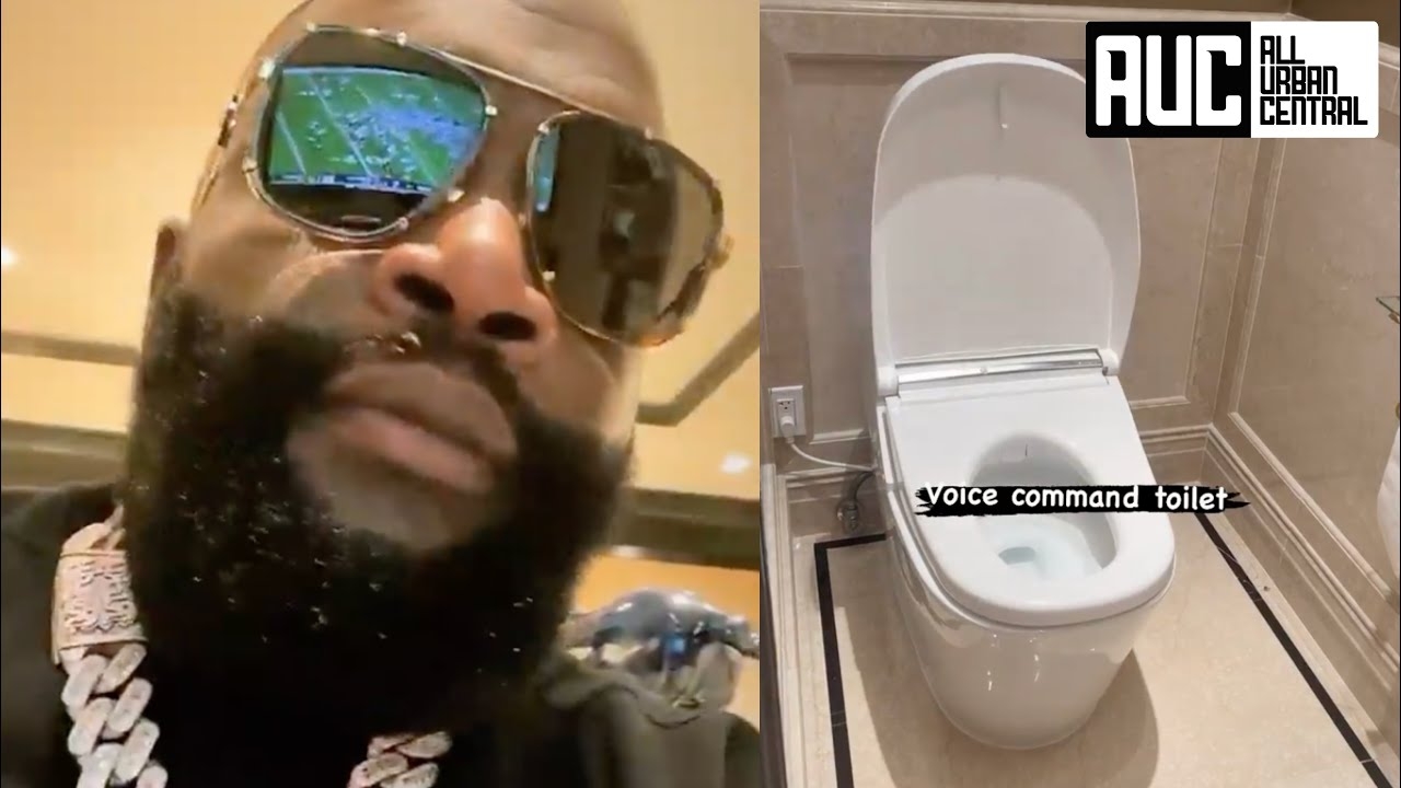 Rick Ross Shows Off Luxury Voice Activated Toilet