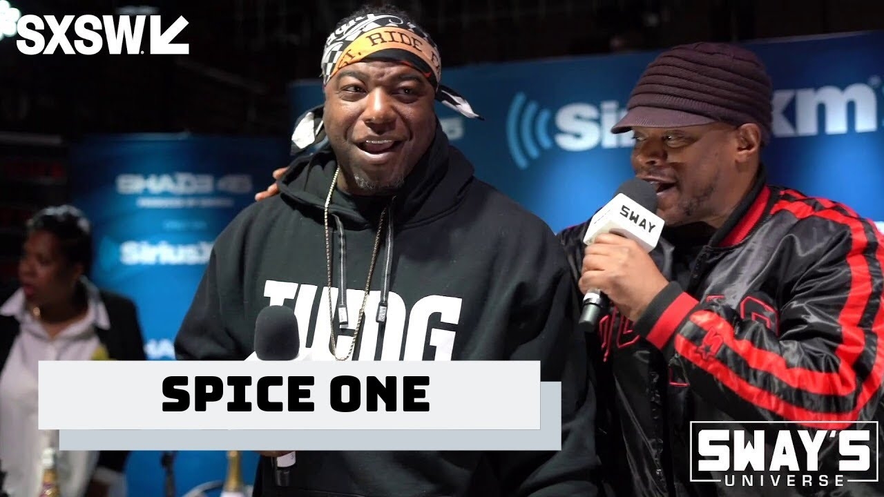 Legends Bushwick Bill of The Geto Boys and Spice One Hit The Sway In The Morning Stage
