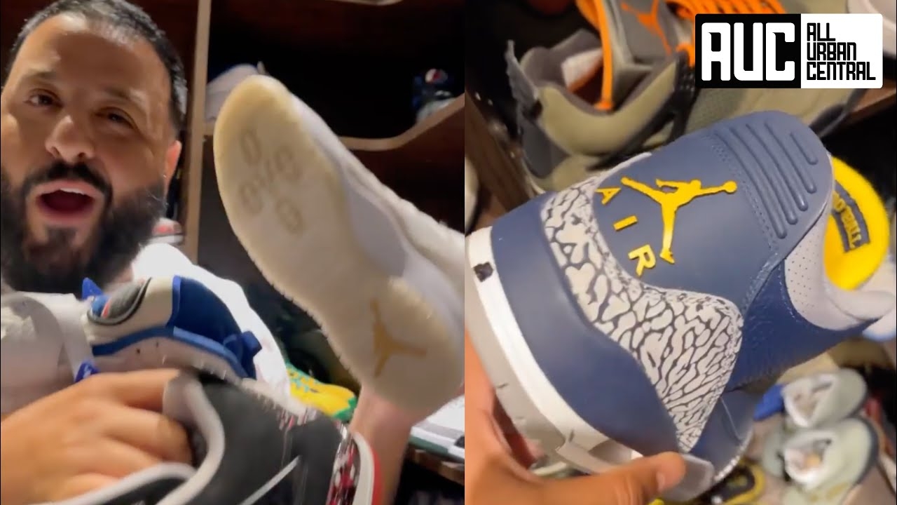 DJ Khaled Shows Off His Insane Drake OVO Jordan Collection