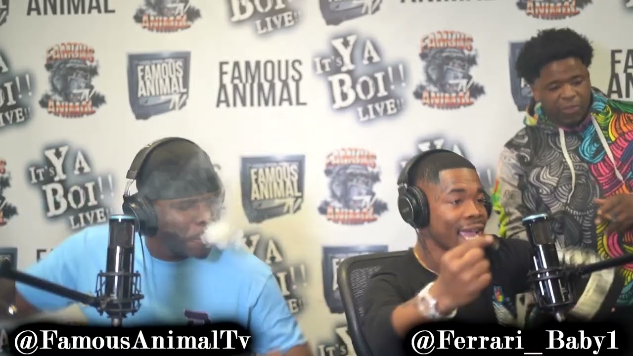 Memphis Rapper Ferrari Baby Stops by Drops Hot Freestyle on Famous Animal Tv