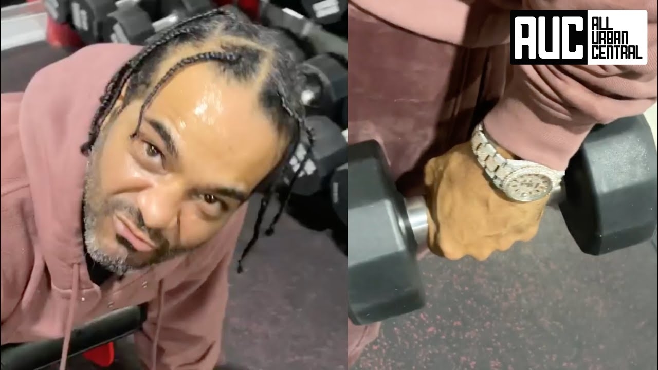 Maino Confronts Jim Jones For Wearing Jewelry During Gym Workouts