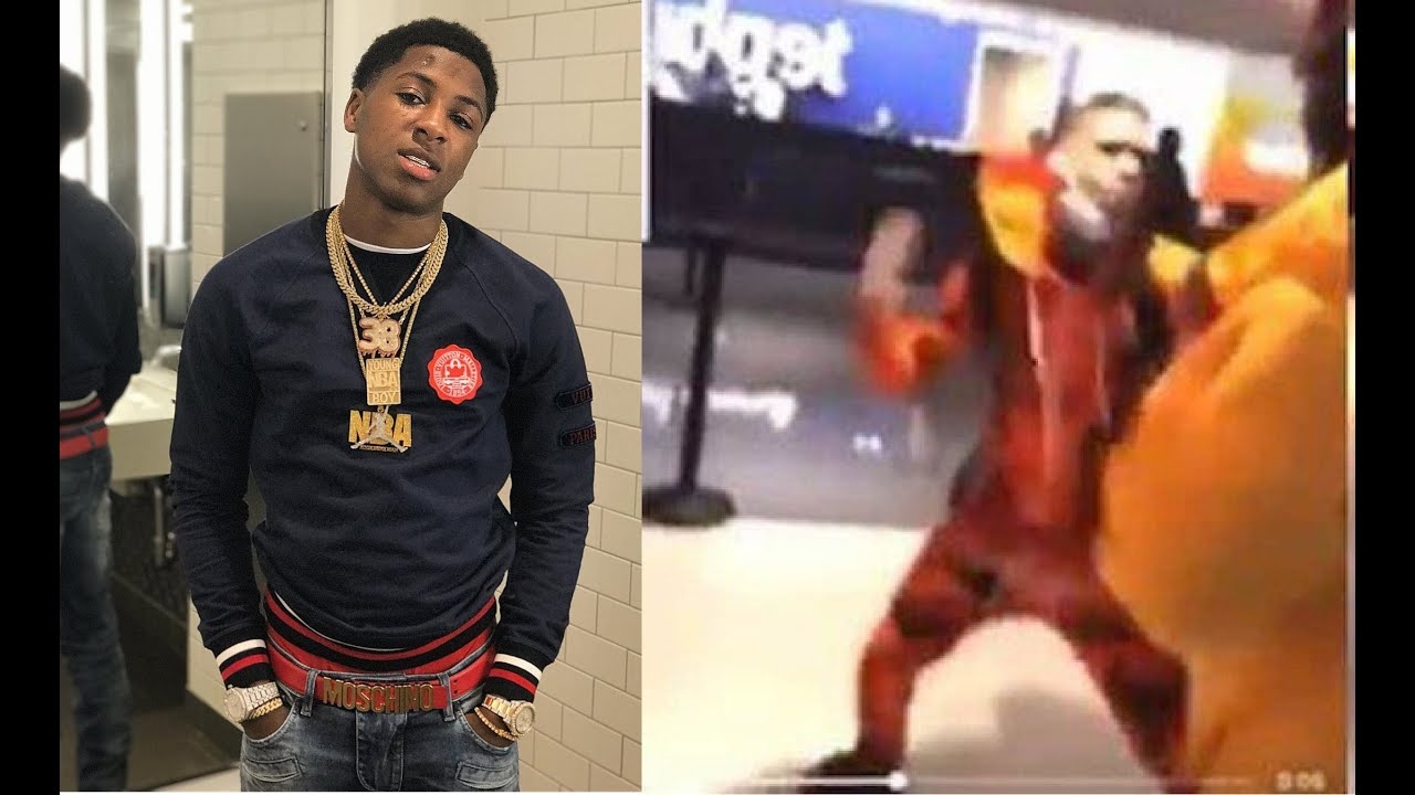 NLE Choppa Catches a Fade with a NBA Youngboy 4KT fan in the airport over YB Disrespect. NLE respond