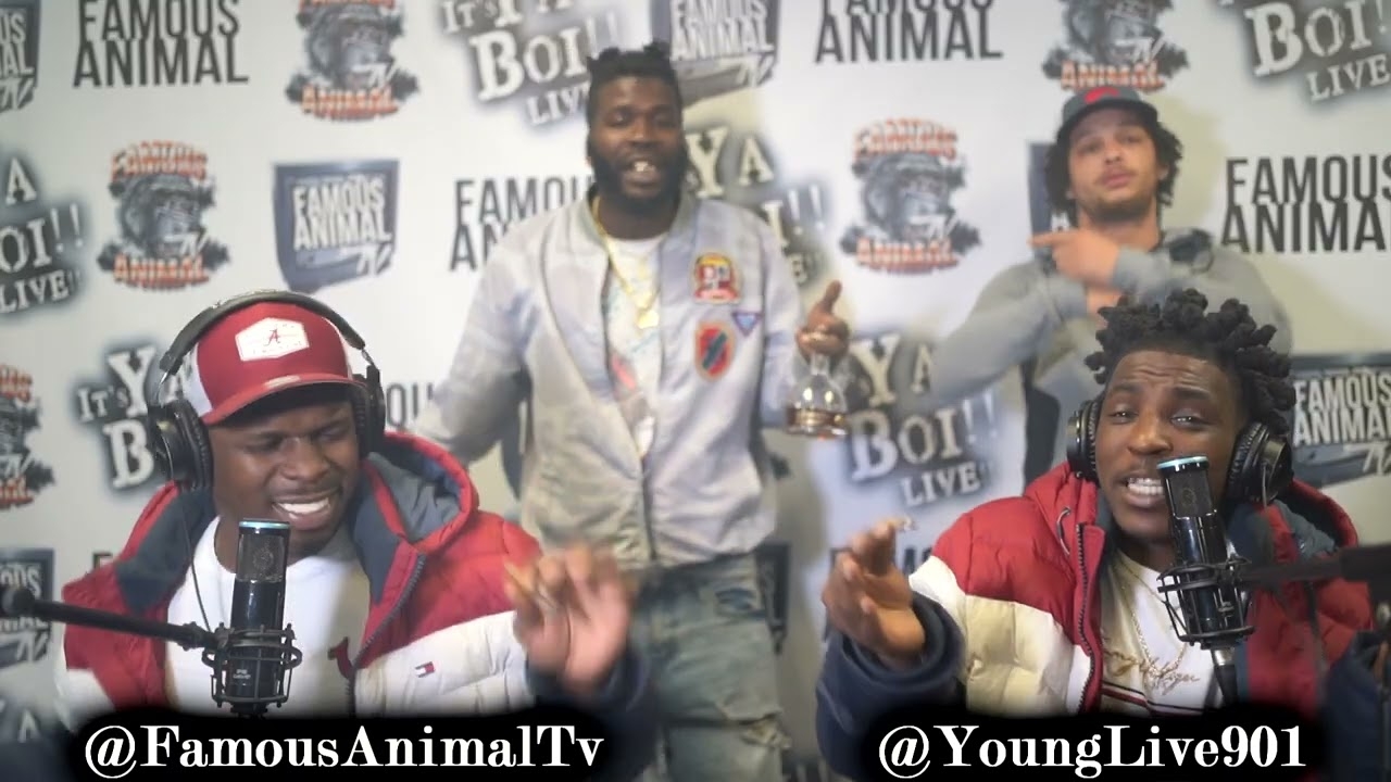 Memphis Rapper LSM YoungLive Stops by Drops Hot Freestyle on Famous Animal Tv