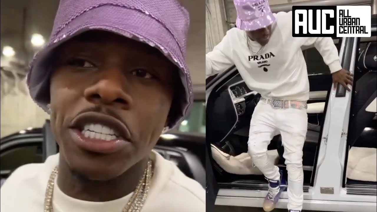 DaBaby Shows He Keeps His Rolls Royce Clean After Stepping All Day