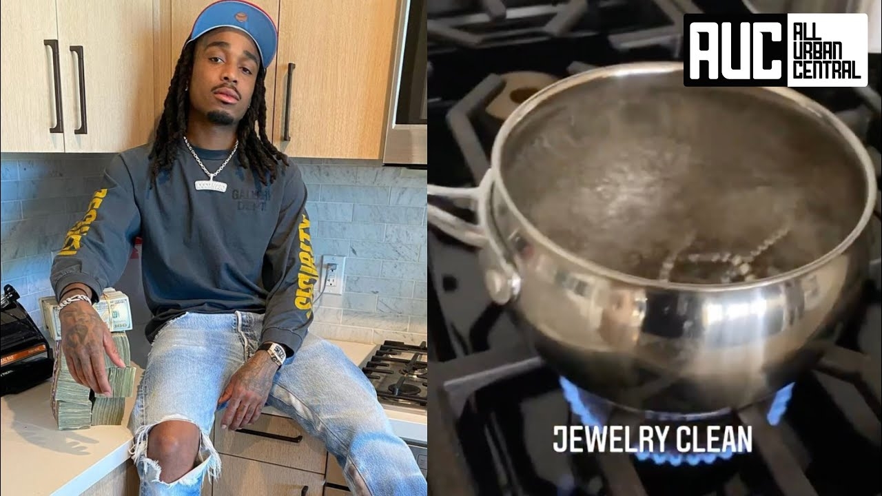 Quavo Boils His Jewelry On The Stove Trying To Clean It