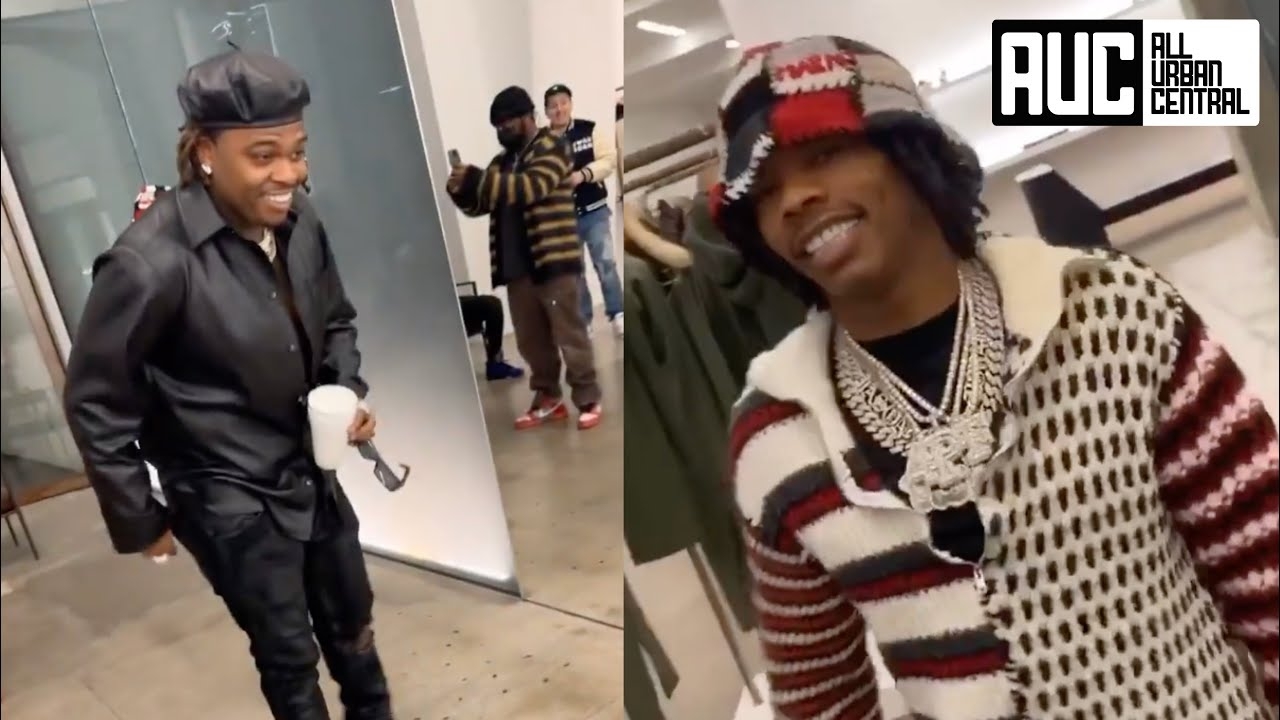 Gunna & Lil Baby Cant Stop Making Goat Sounds While Shopping At Rick Owens