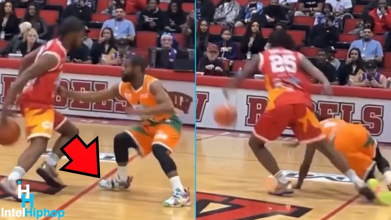 Floyd Mayweather gets his ankles broke at Celebrity￼ basketball game Limps off court!￼
