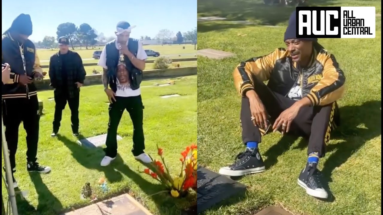 Snoop Dogg Gets Emotional Visiting Nate Dogg's Grave Site With His Son NHale