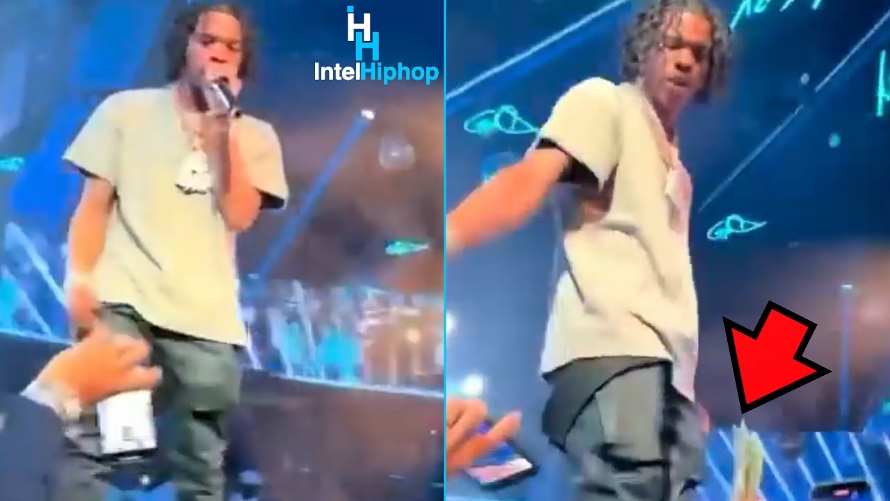 Lil Baby almost smacks a fan in the crowd mid performance for tryna hand him chump change￼