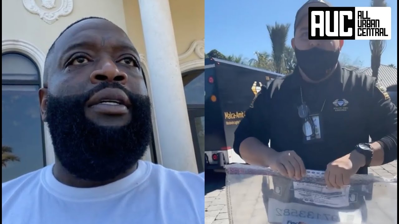 Rick Ross Gets Asked For ID On His Own Property Security Refuses To Give Him Package