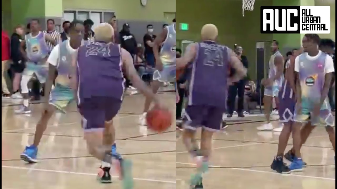 Soulja Boy Scared To Guard Chris Brown At Celebrity Basketball Game