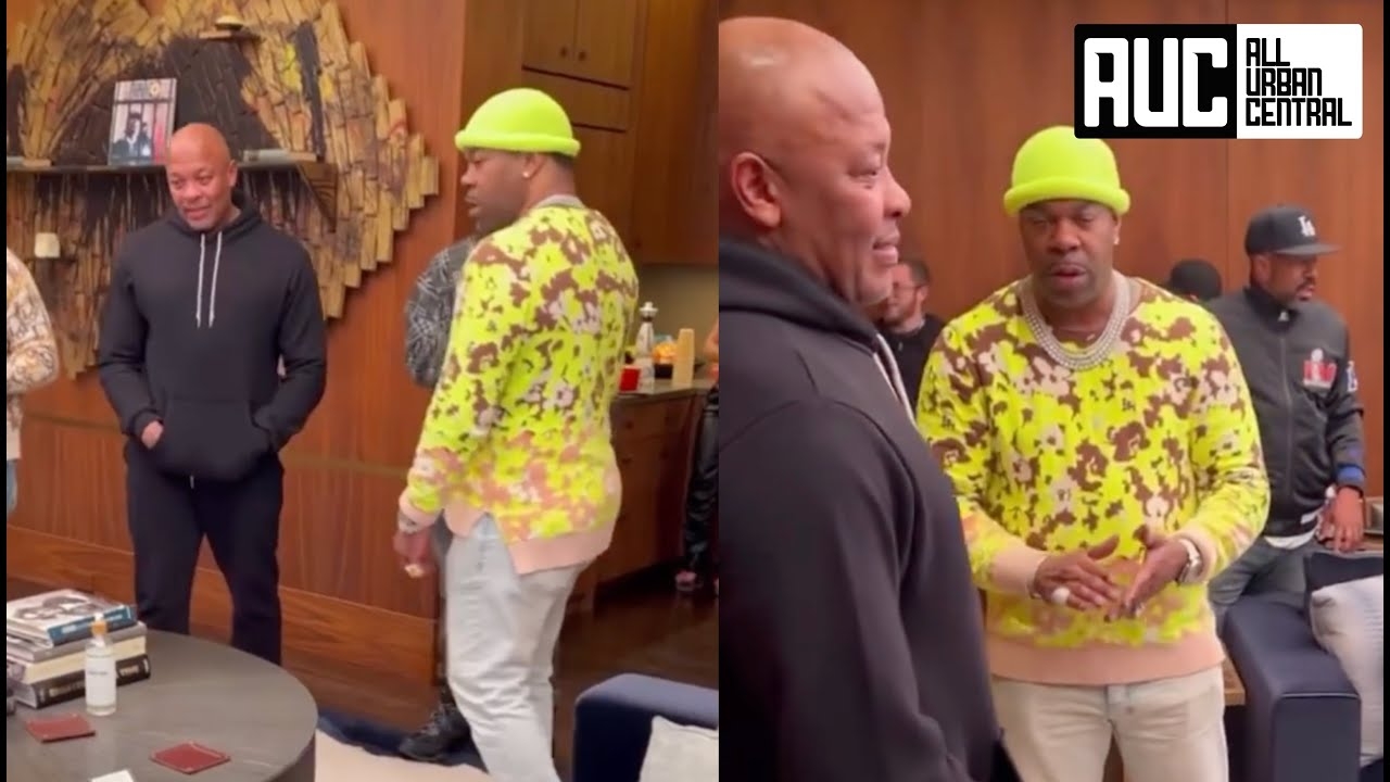 Busta Rhymes Pulls Up On Dr. Dre To Give Him His Flowers After Super Bowl Performance