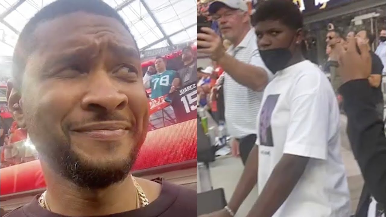 Usher Gets Punked By Angry Kid Slaps Phone Out His Hand