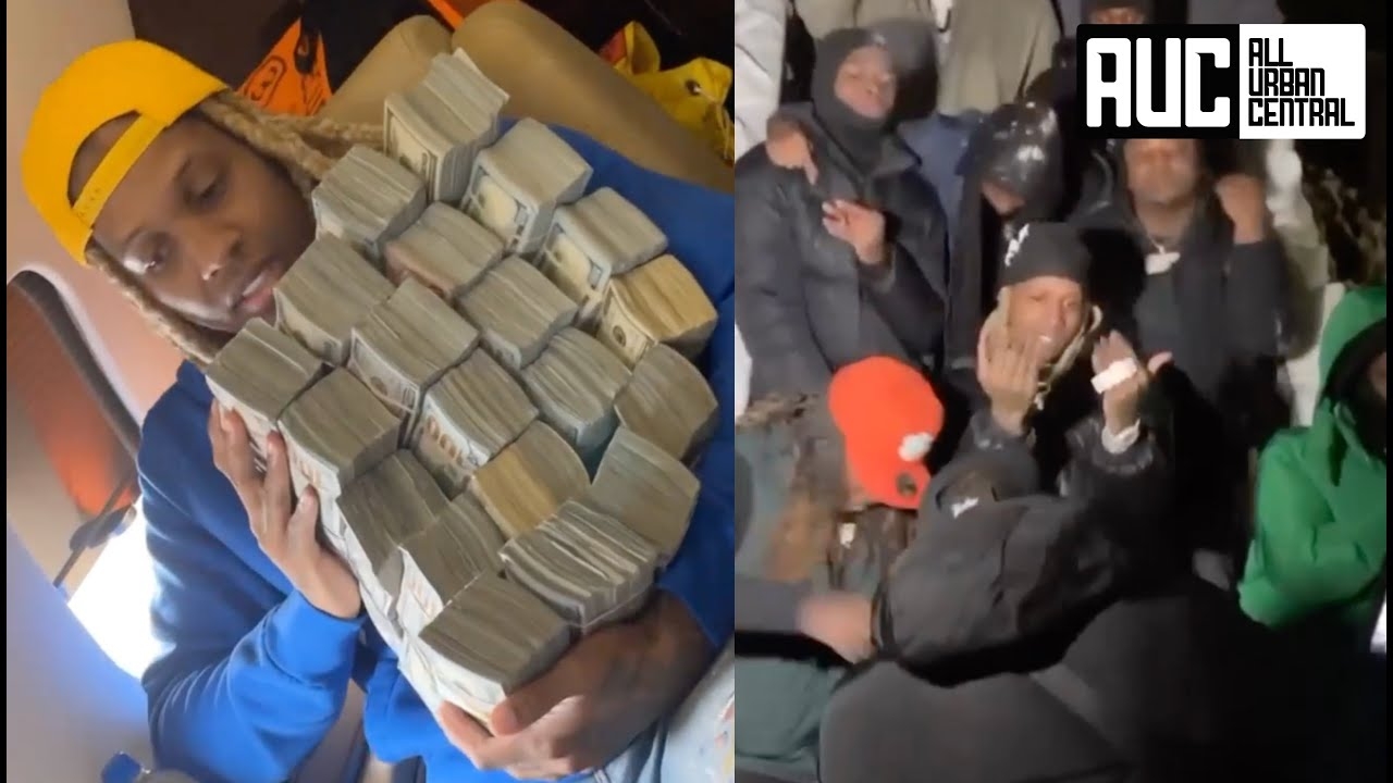 Lil Durk Pulls Up On Gillie And Wallo With $1M Cash In The Trenches Of Engleood