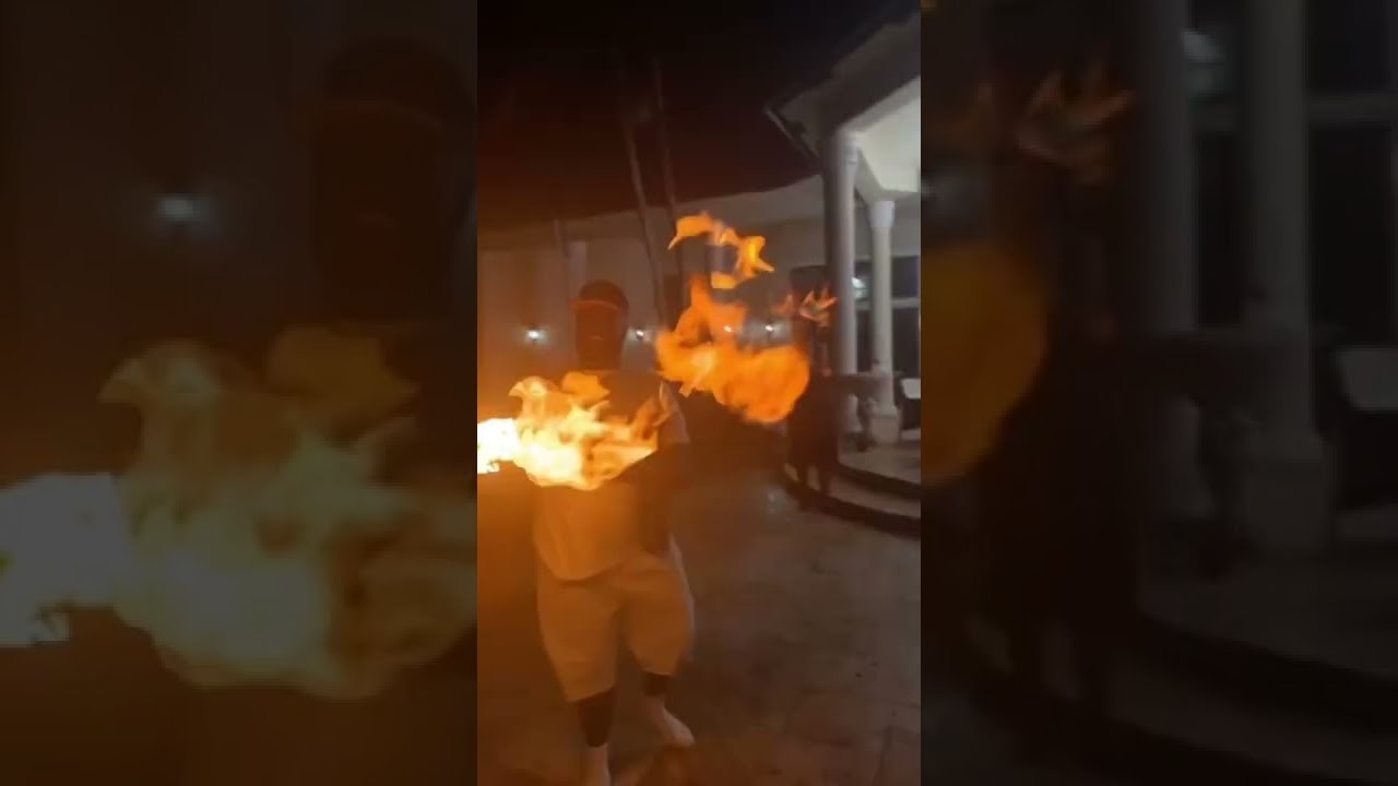 Rick Ross Flame Throwing