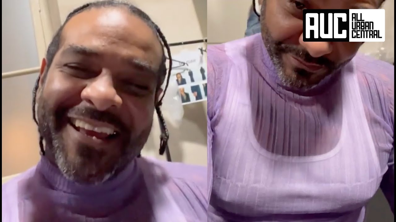Fashion Designer Makes Jim Jones Wear A Purple Blouse At Paris Runway Show