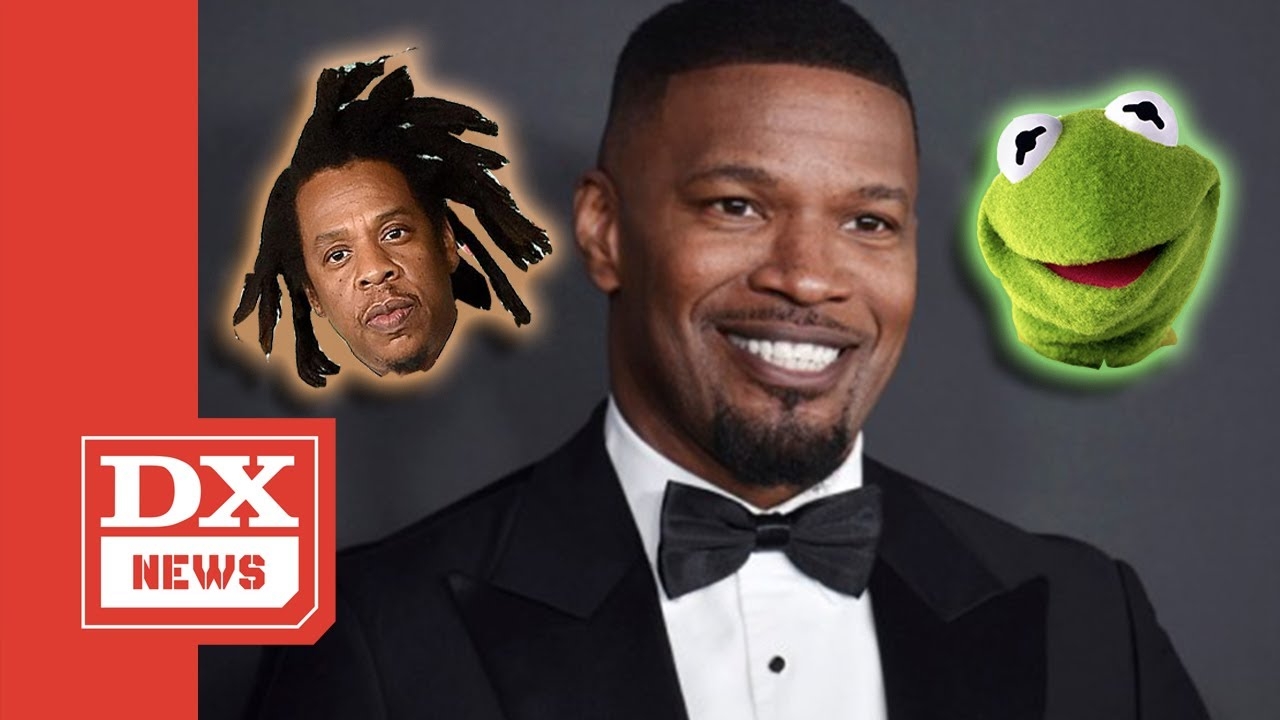 Jamie Foxx Gives Hilarious Jay Z Impression & Says It Sounds Like “Kermit The Frog”