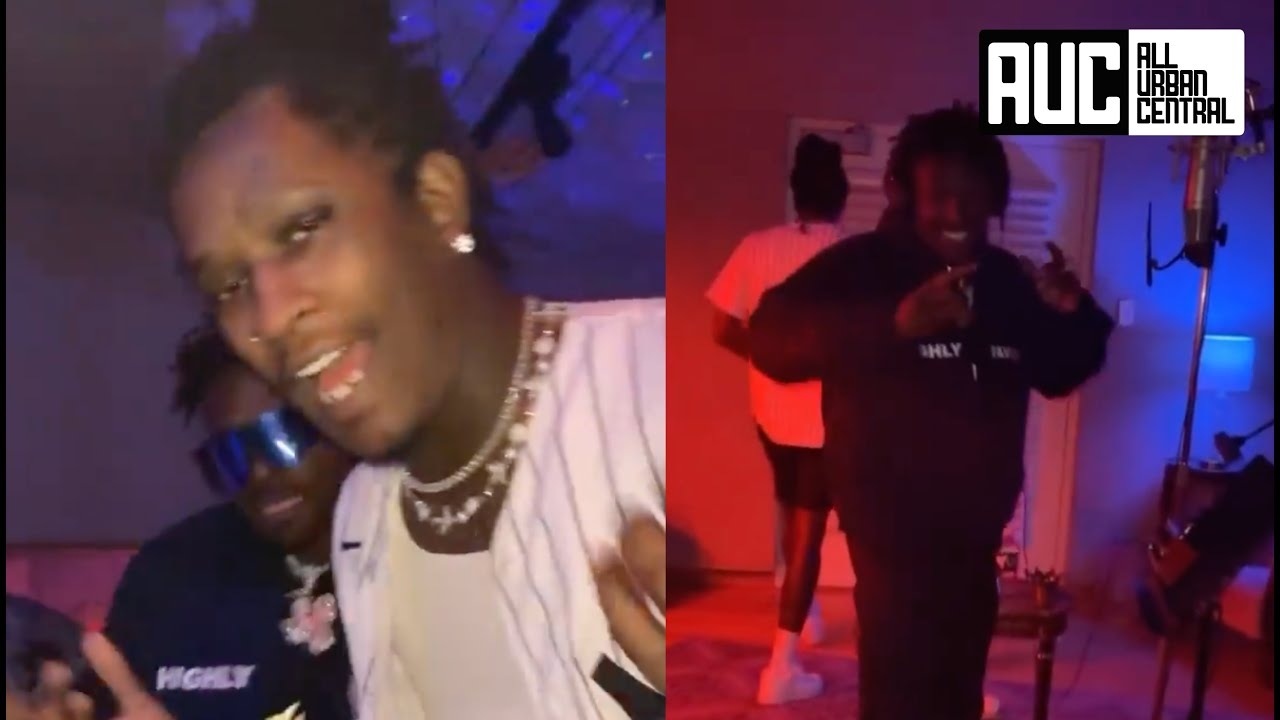 Young Thug Antonio Brown Studio Session Makes A Banger On the Spot