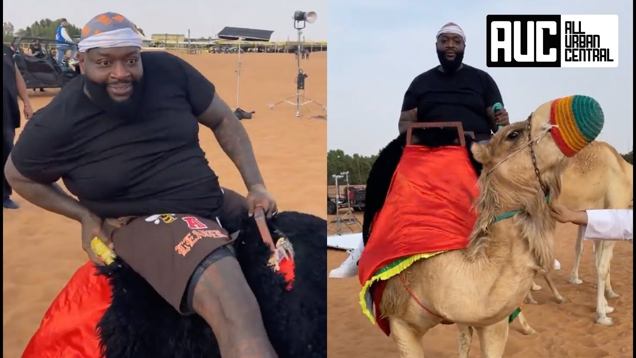 Rick Ross Tries Riding A Camel And Things Went Left Real Quick