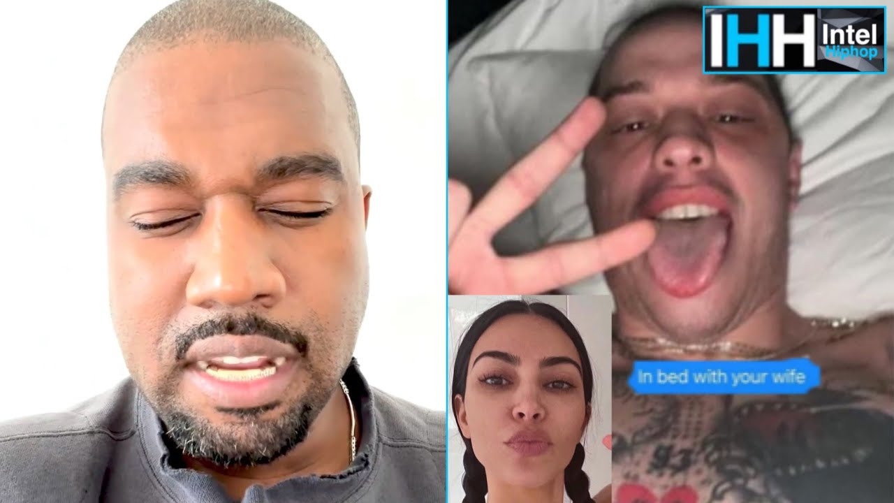 Kanye west shares a prayer & say’s Pete Davidson texted him bragging about being in bed with Kim