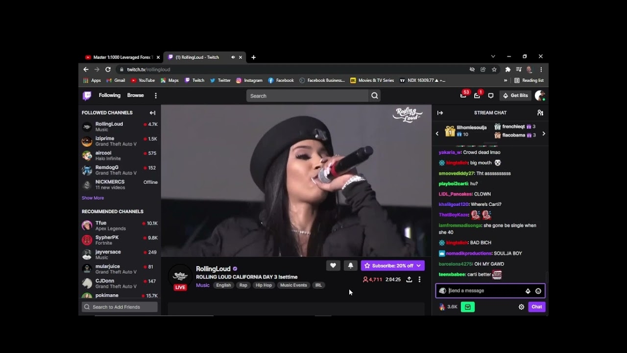Rubi Rose Rolling Loud Perfomance 2021