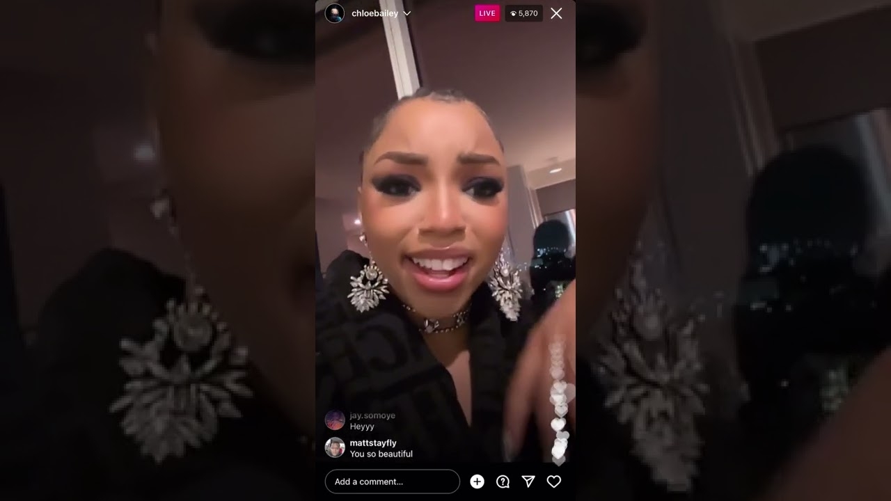 Chloe Bailey Instagram Live (3/7/22)