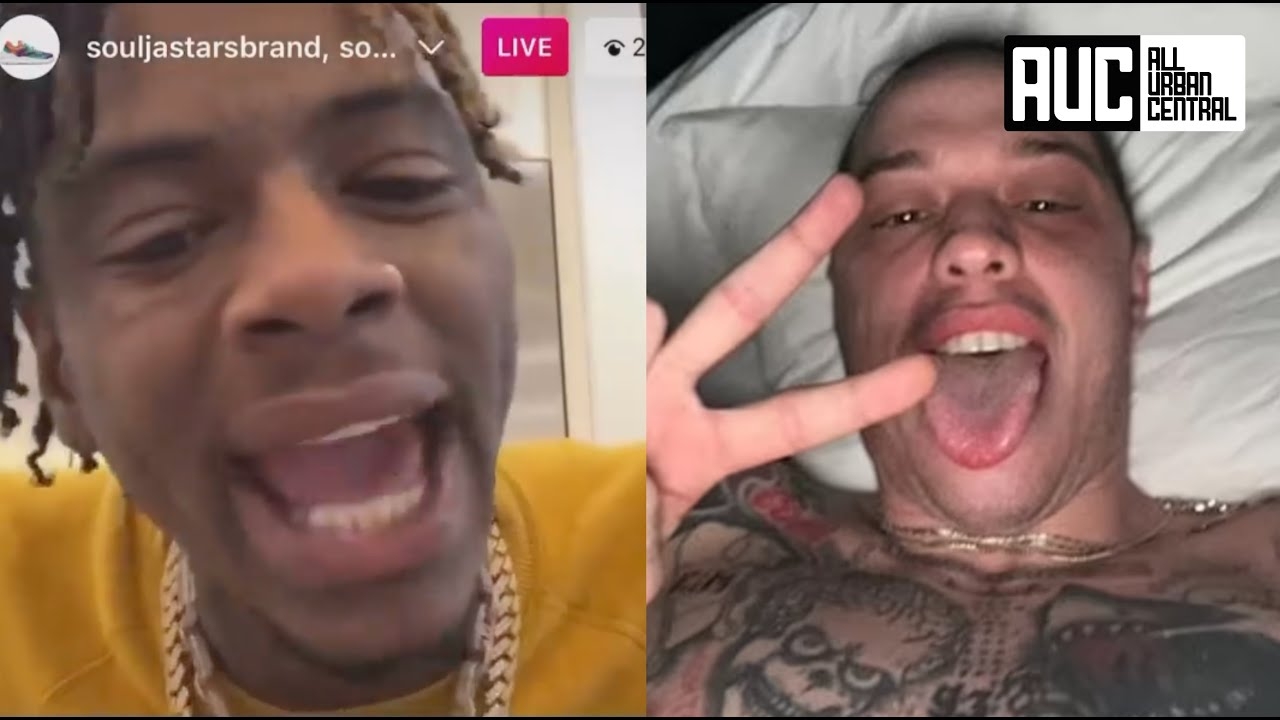 "Watch Yo Mouf Skete" Soulja Boy Goes Off On Pete Davidson For Sending Kanye Picture In Bed With Kim