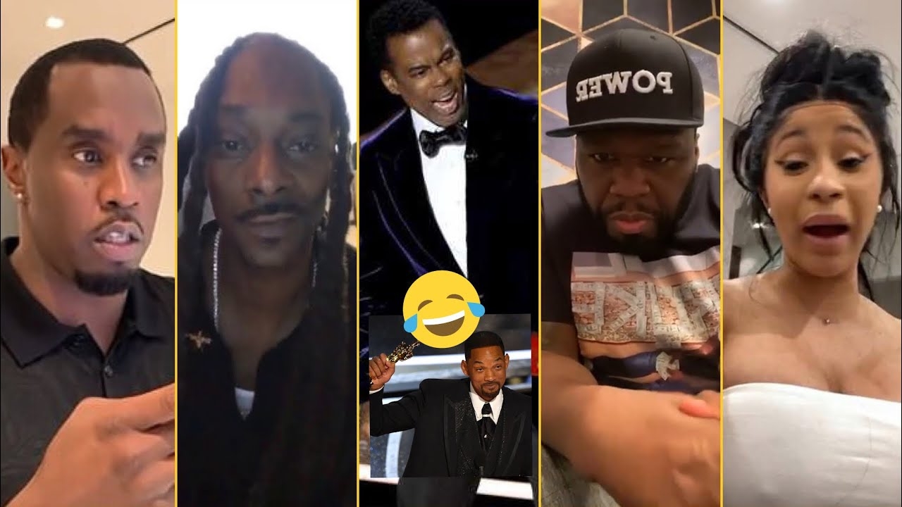 Rappers Reaction Will Smith H1Ts Chris Rock After Joking About His Wife Jada Pinkett Smith