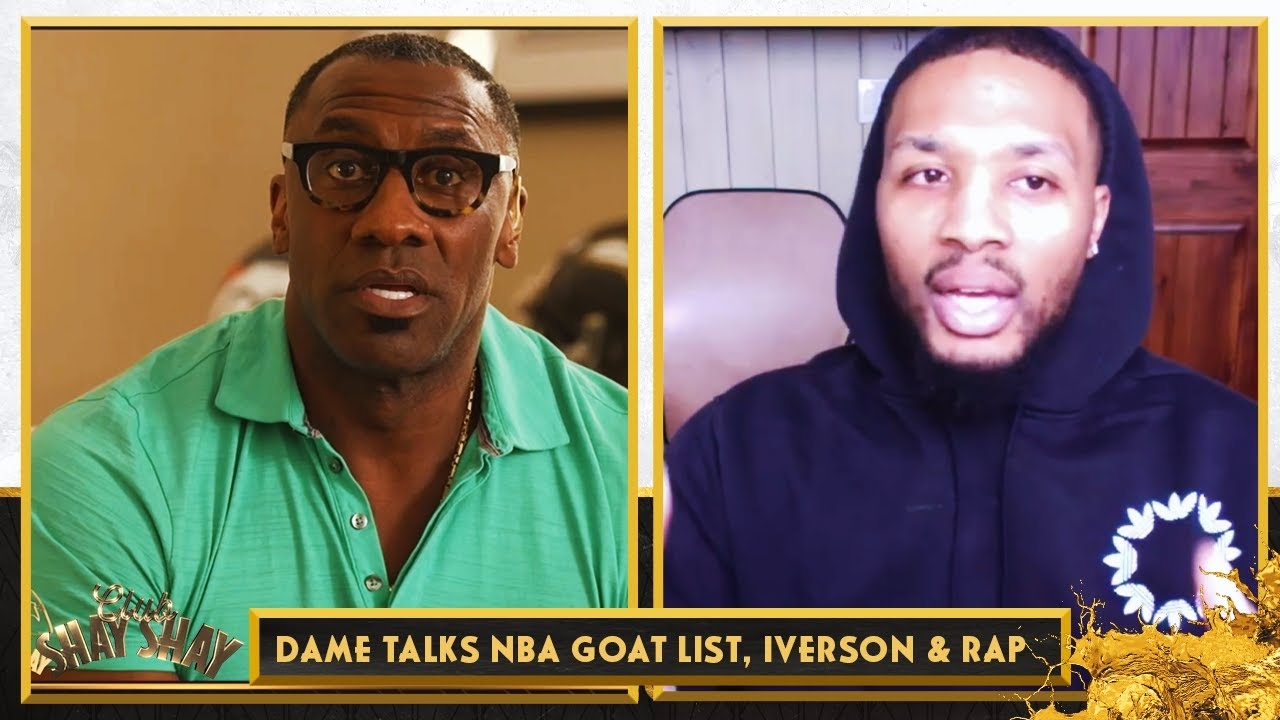 Damian Lillard's NBA GOAT list, Allen Iverson’s influence & Rap MT. Rushmore | CLUB SHAY SHAY
