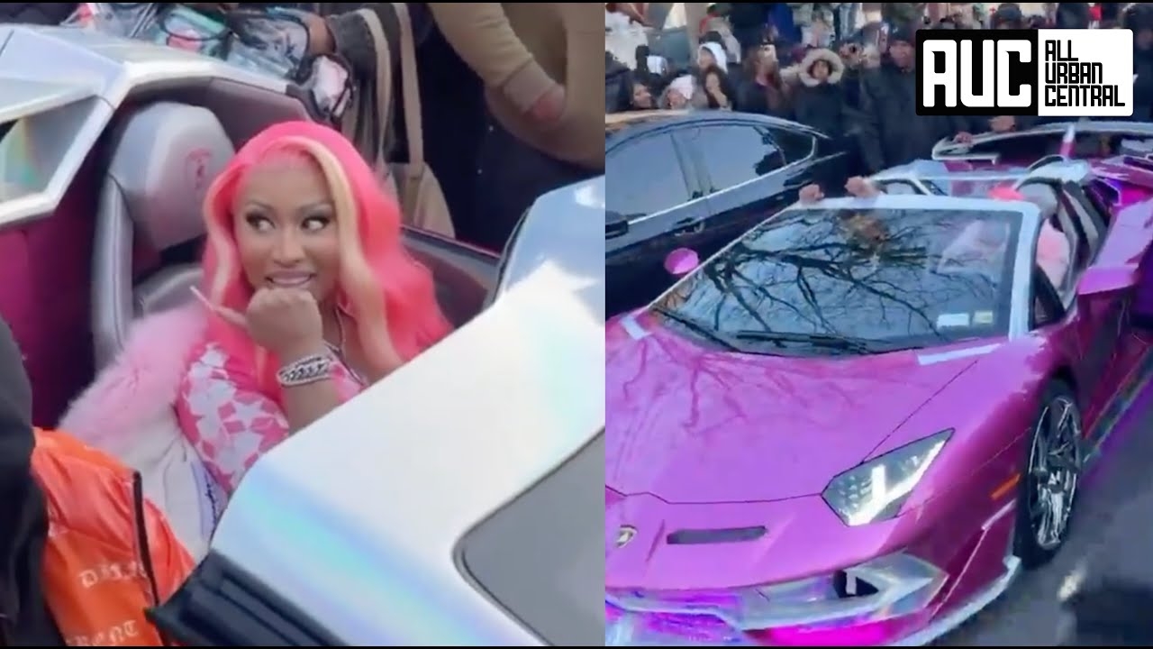 Nicki Minaj Pulls Up In The Hood With Every GTA Mod On Her $800K Lamborghini