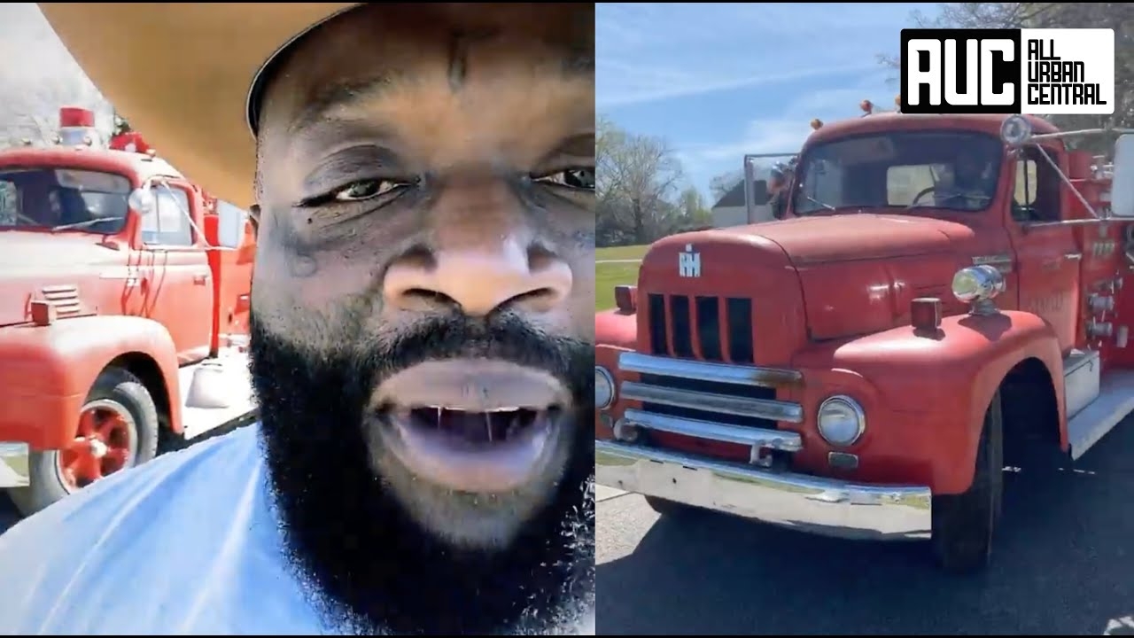 Rick Ross Buys A Fire Truck Gets Emotional After Fullfilling Childhood Dream
