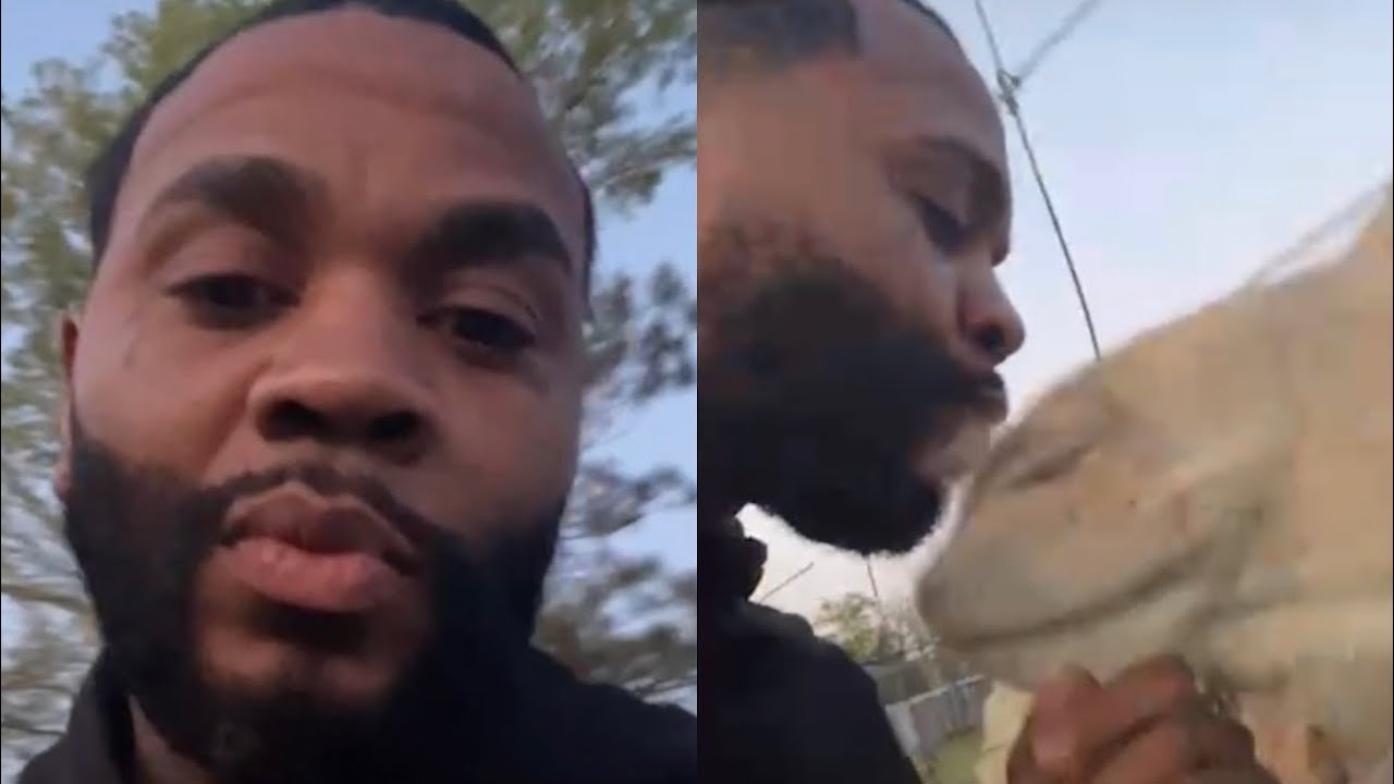 “She Got No Botox” Kevin Gates Kisses His Pet Camel