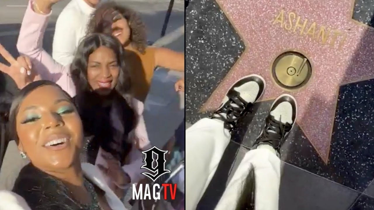 Ashanti Visits Her Walk Of Fame Star One Last Time Before Leaving Los Angeles! ⭐️