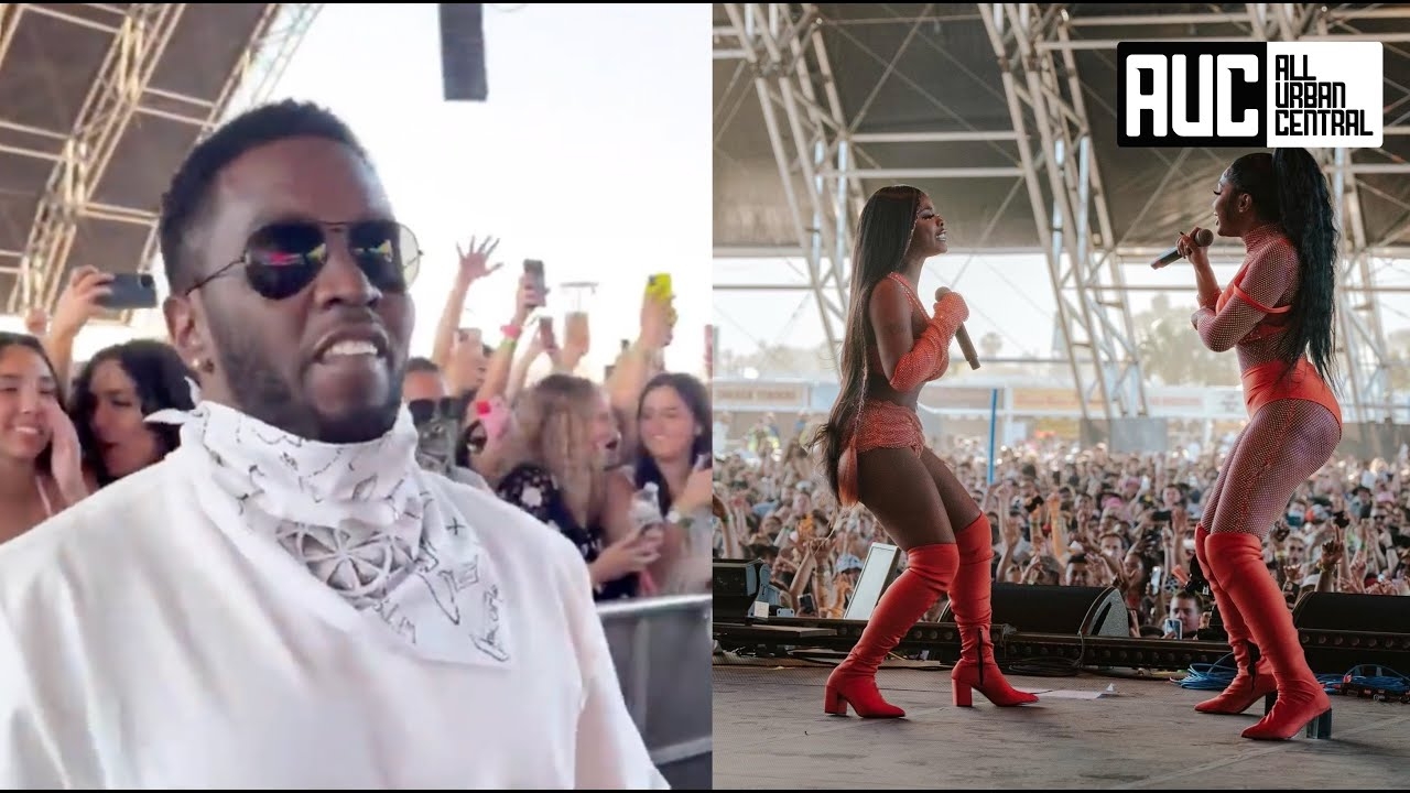 Diddy So Proud Sitting Front Row At His Girlfriends Yung Miami Coachella Set