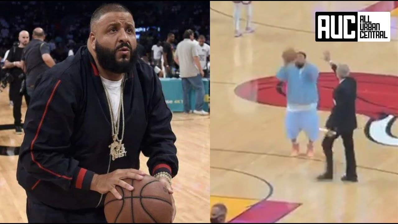 Security Kicks DJ Khaled Off Court After Air Balling 3 Pointer