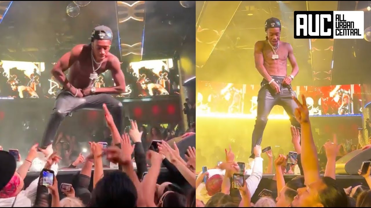 Wiz Khalifa Out Of Control Almost Strips Off Clothes In Middle Of Vegas Performance