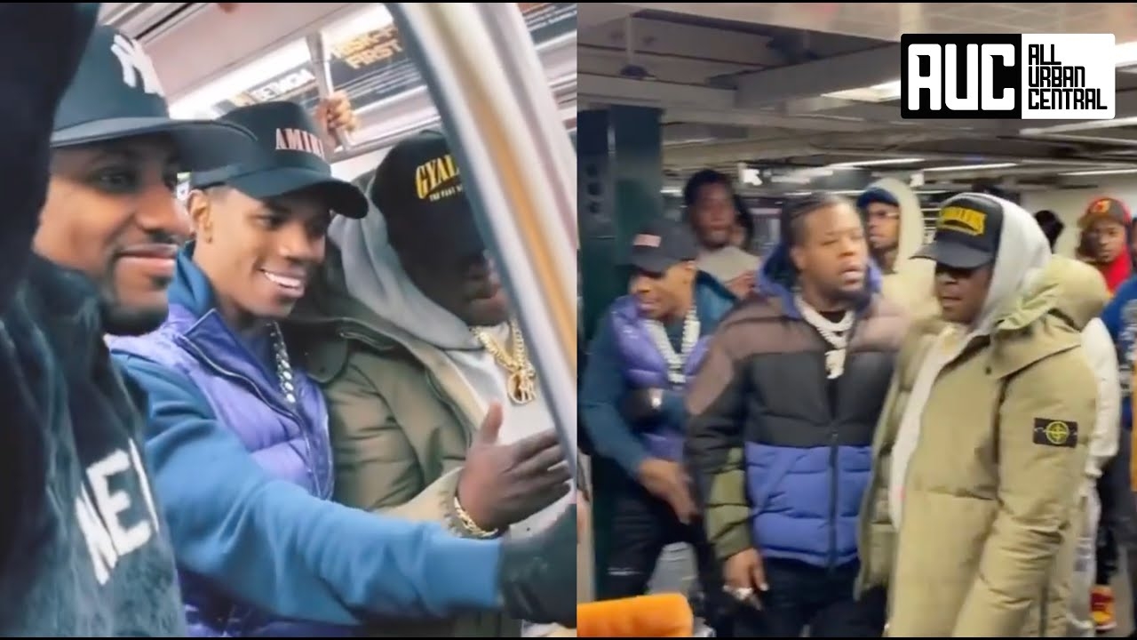 Jadakiss Rowdy Rebel & Fabolous Shut Down Subway Station After Riding Train Together For First Time